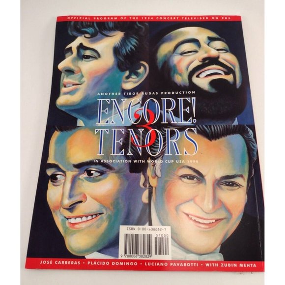 Three Tenors Encore! 1994 PBS Program Jose Carreras Placido Domingo Pavarotti - Picture 9 of 11